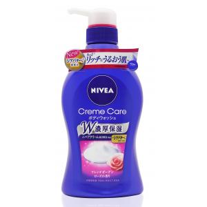 NIVEA(法國玫瑰香)絲滑保濕沐浴乳480ML