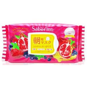 日本 BCL SABORINO (保濕-莓果紅)早安面膜28枚