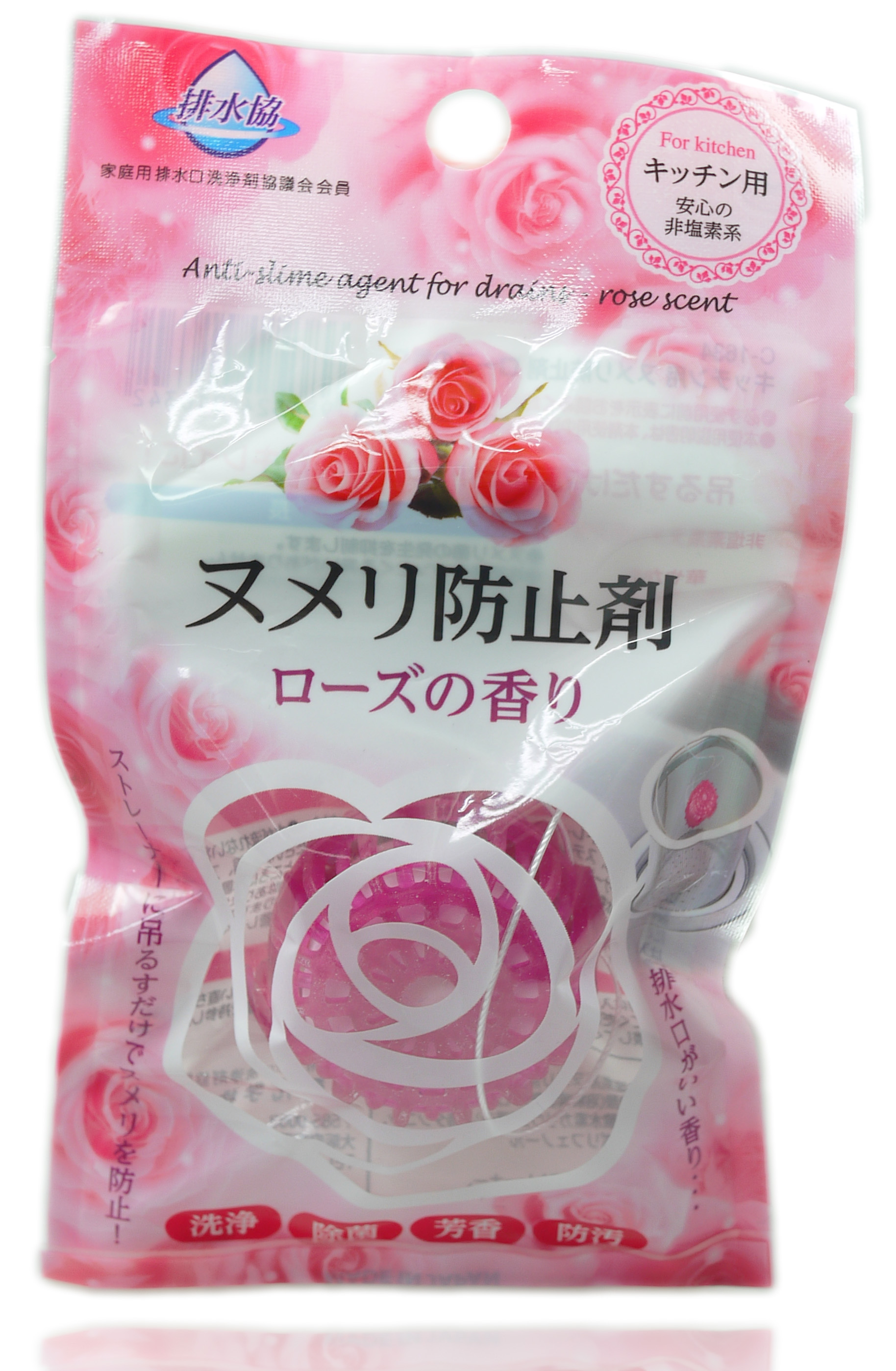 日本製玫瑰香氣排水孔芳香錠