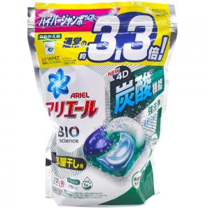 日本P&G ARIEL(綠)4D抗菌除臭洗衣球39入