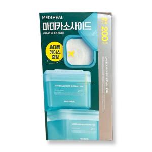 MEDIHEAL調理化妝棉片100片+補充包100片+隨身空盒 (積雪草)