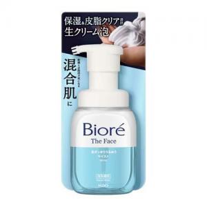 KAO BIORE 奶油泡沫(藍-保濕)洗面乳200ML